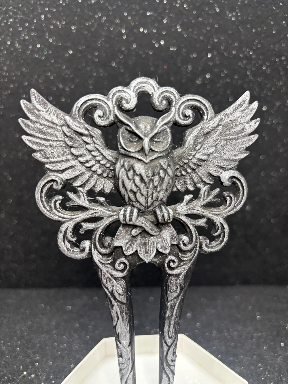 Majestic Owl Hair Fork
